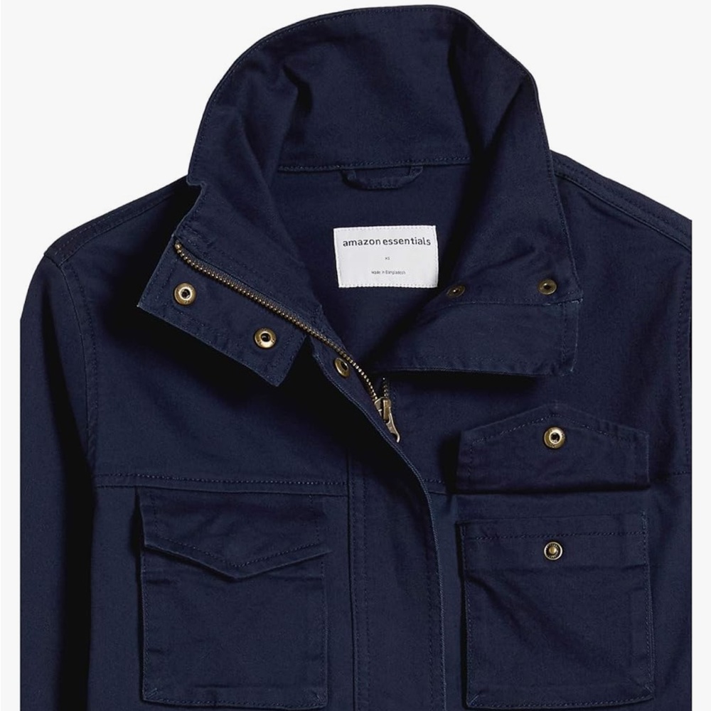Navy Amazon Essentials Utility Jacket - image 5
